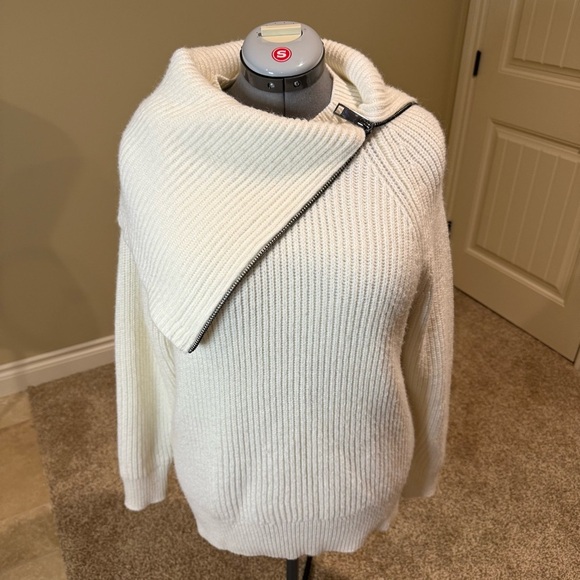 Simons Sweater Contemporaine Exclusive Wool Blend Chunky Ribbed Oversized Size L - Picture 4 of 14